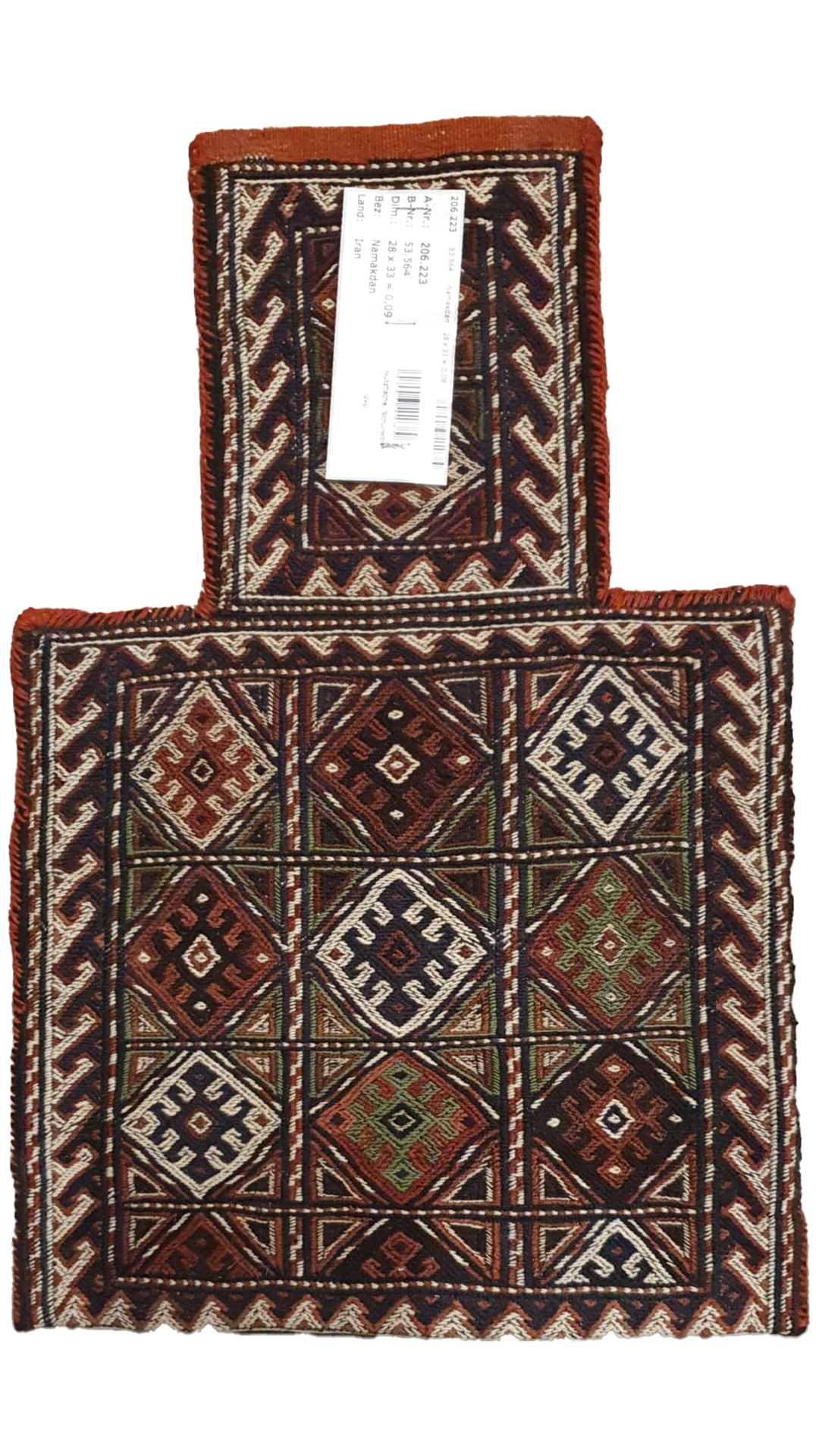 Namakdan — Handgefertigt, 28x33 cm, Bunt, 100% Virgin Wool