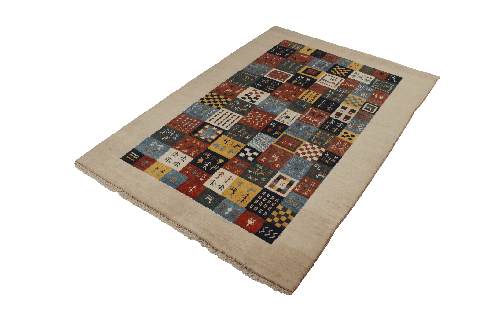 Gabbeh Sonnat — Hand-knotted, 131x186 cm, Multicolor, 100% Virgin Wool | View 4