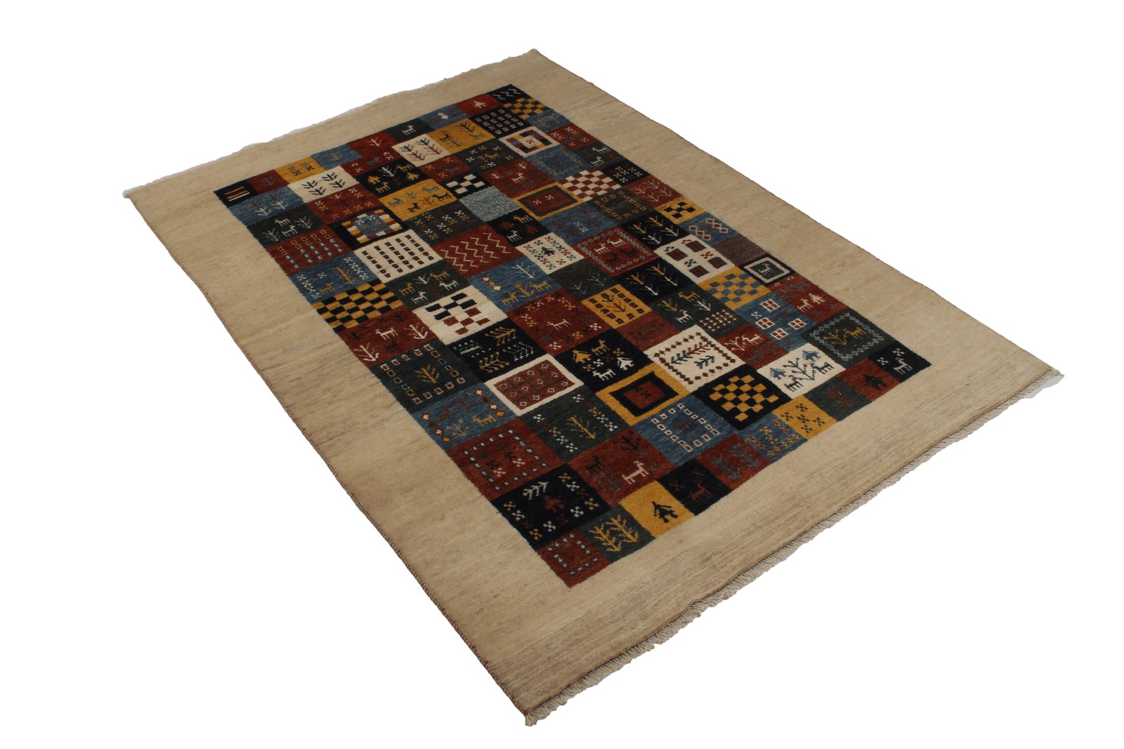 Gabbeh Sonnat — Hand-knotted, 131x186 cm, Multicolor, 100% Virgin Wool | View 5