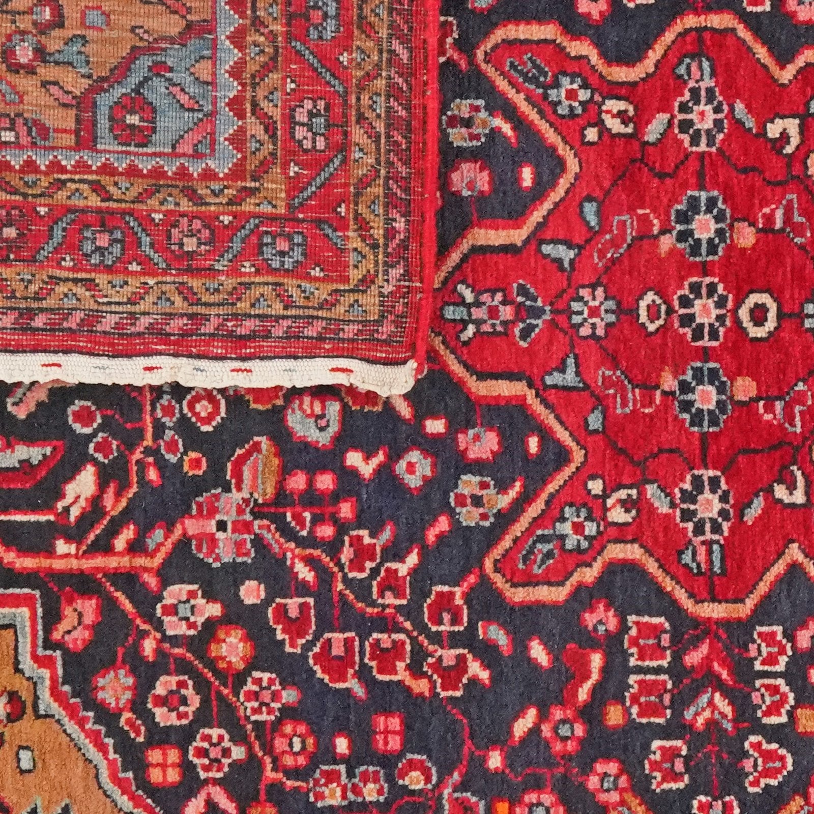 Malayer — Hand-knotted, 111x153 cm, Blue, 100% Virgin Wool | View 6