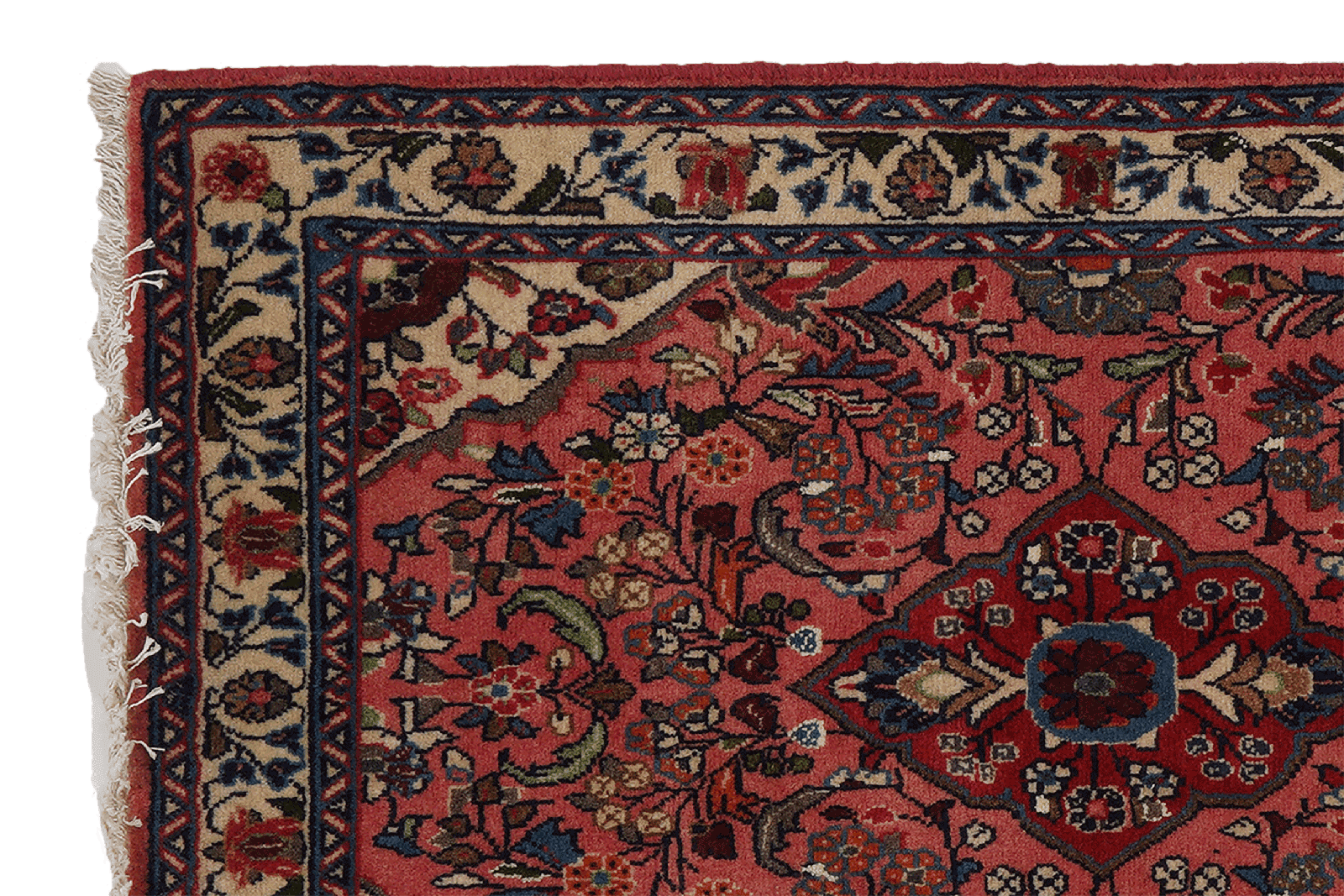 Sarough — Hand-knotted, 66x106 cm, Red, 100% Virgin Wool | View 3