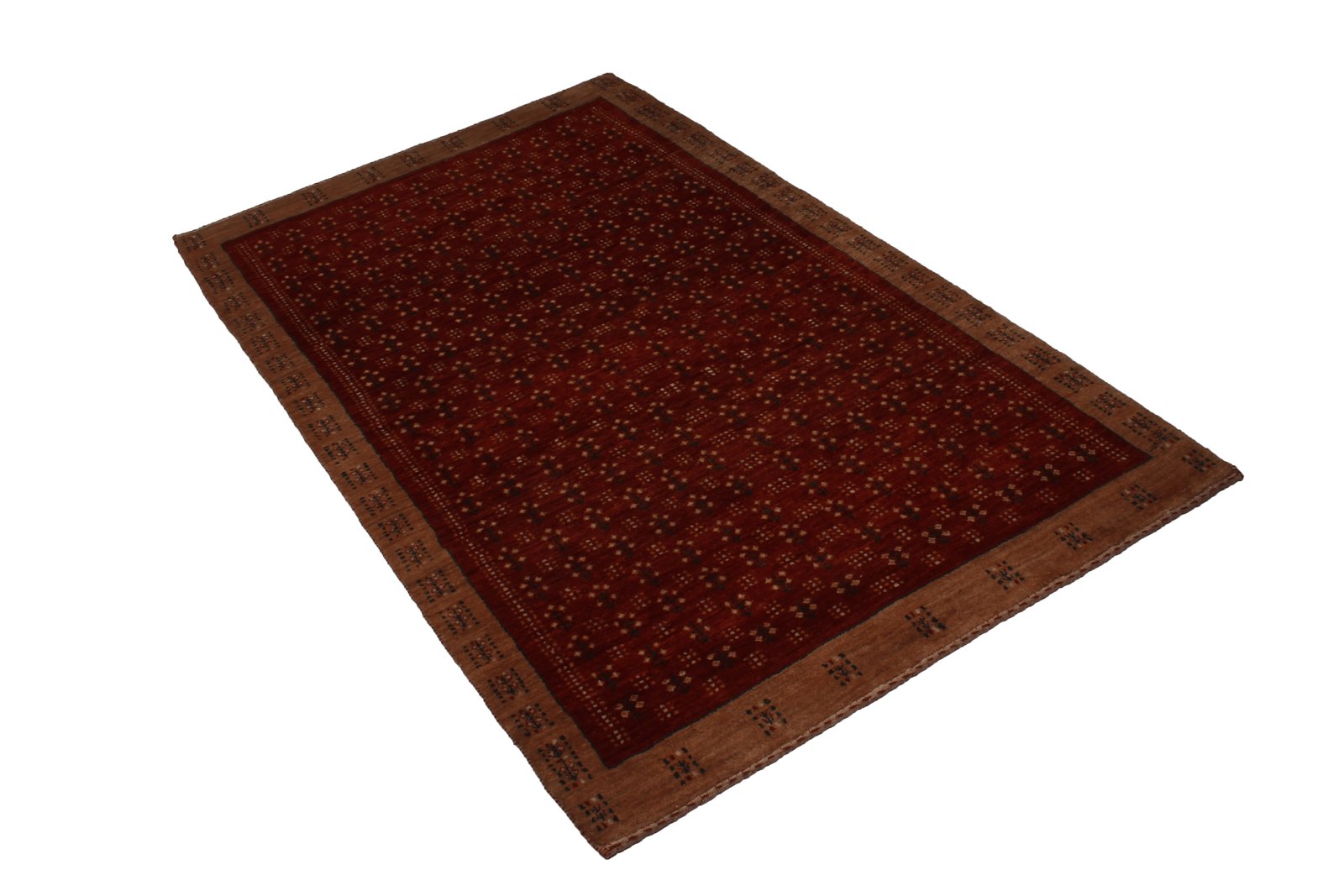 Rizbaf — Hand-knotted, 110x185 cm, Red, 100% Virgin Wool | View 5