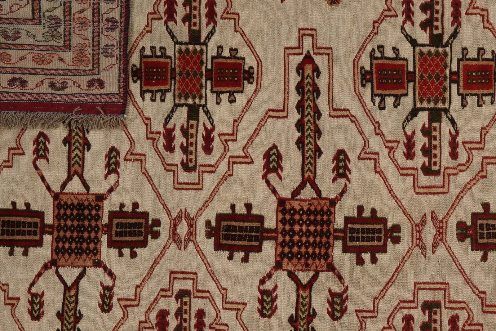 Kelim Belutch — Handmade, 177x204 cm, Beige, 100% Virgin Wool | View 7