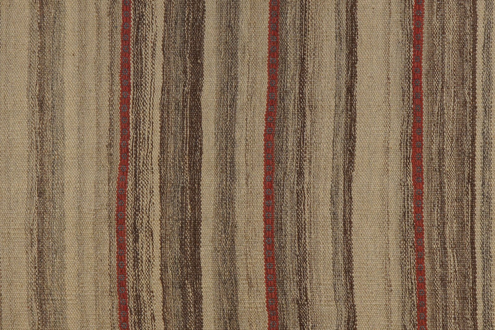 Kelim Gashgai — Handmade, 93x193 cm, Brown, 100% Virgin Wool | View 6