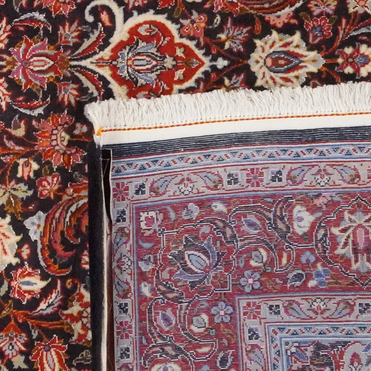 Ghazvin — Hand-knotted, 155x237 cm, Blue, 100% Virgin Wool | View 6