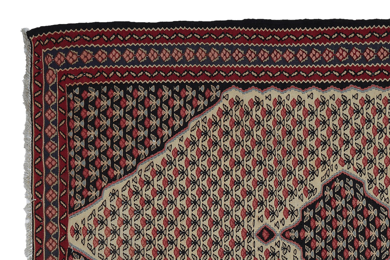 Kelim Bidjar — Handmade, 109x157 cm, Beige, 100% Virgin Wool | View 3