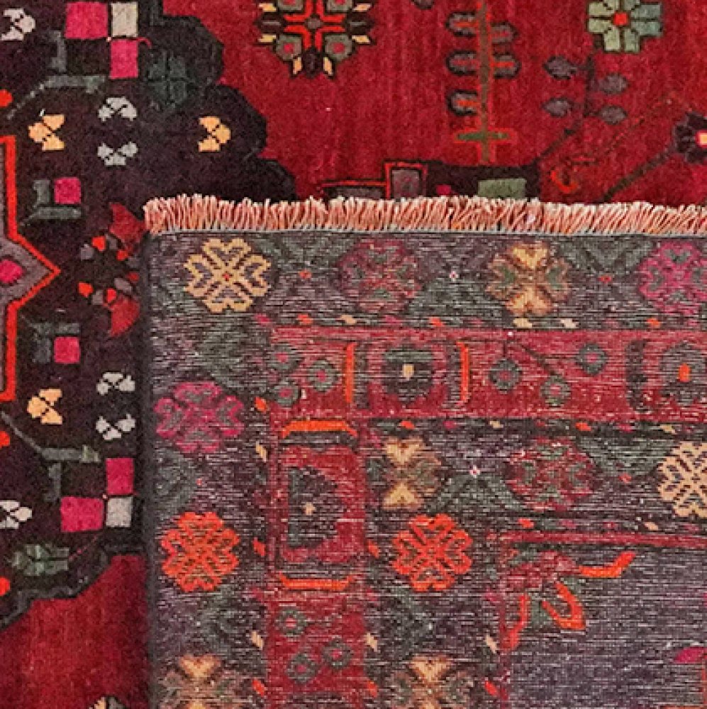 Kordibaf — Hand-knotted, 214x341 cm, Red, 100% Virgin Wool | View 6