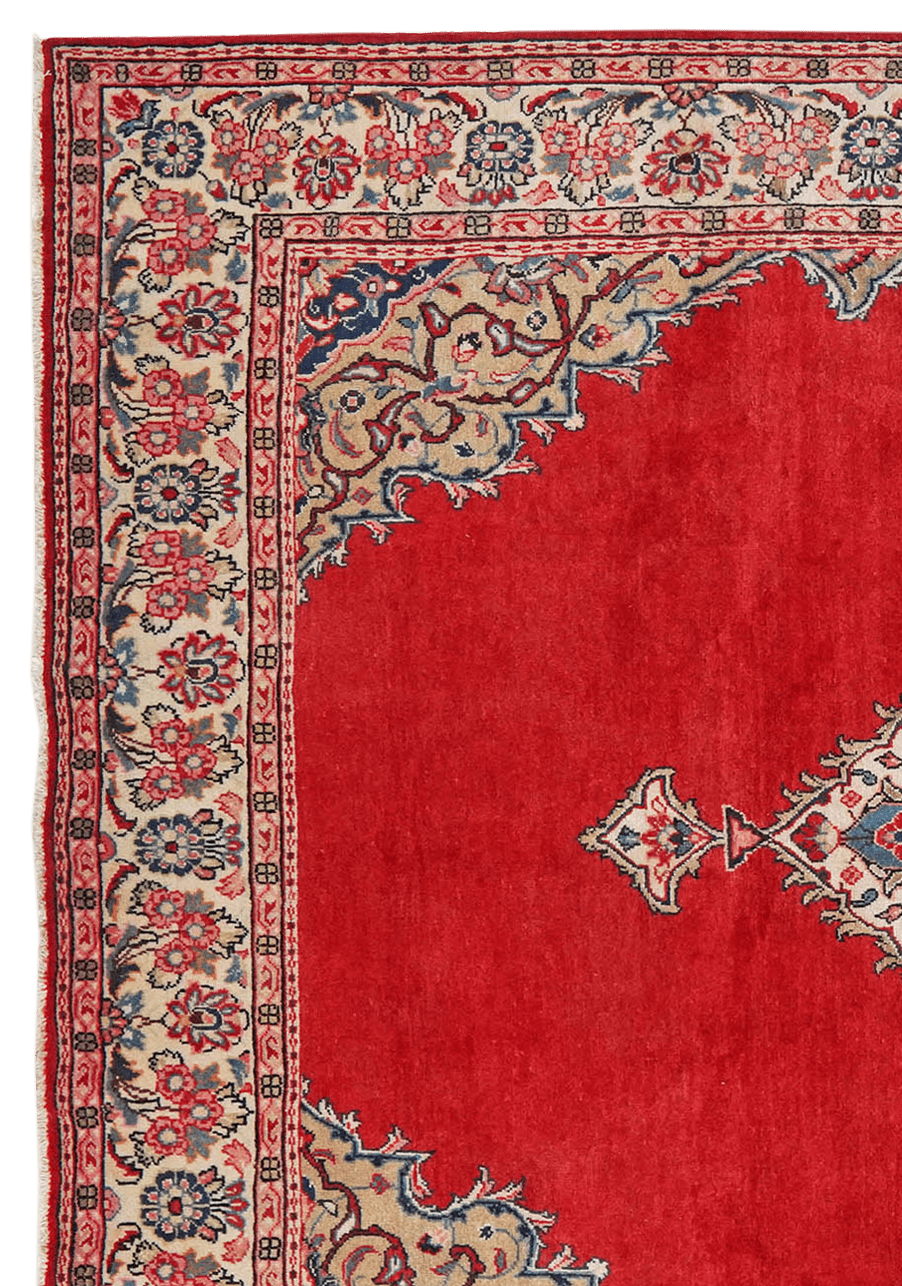 Meshkabad — Hand-knotted, 245x320 cm, Red, 100% Virgin Wool | View 3
