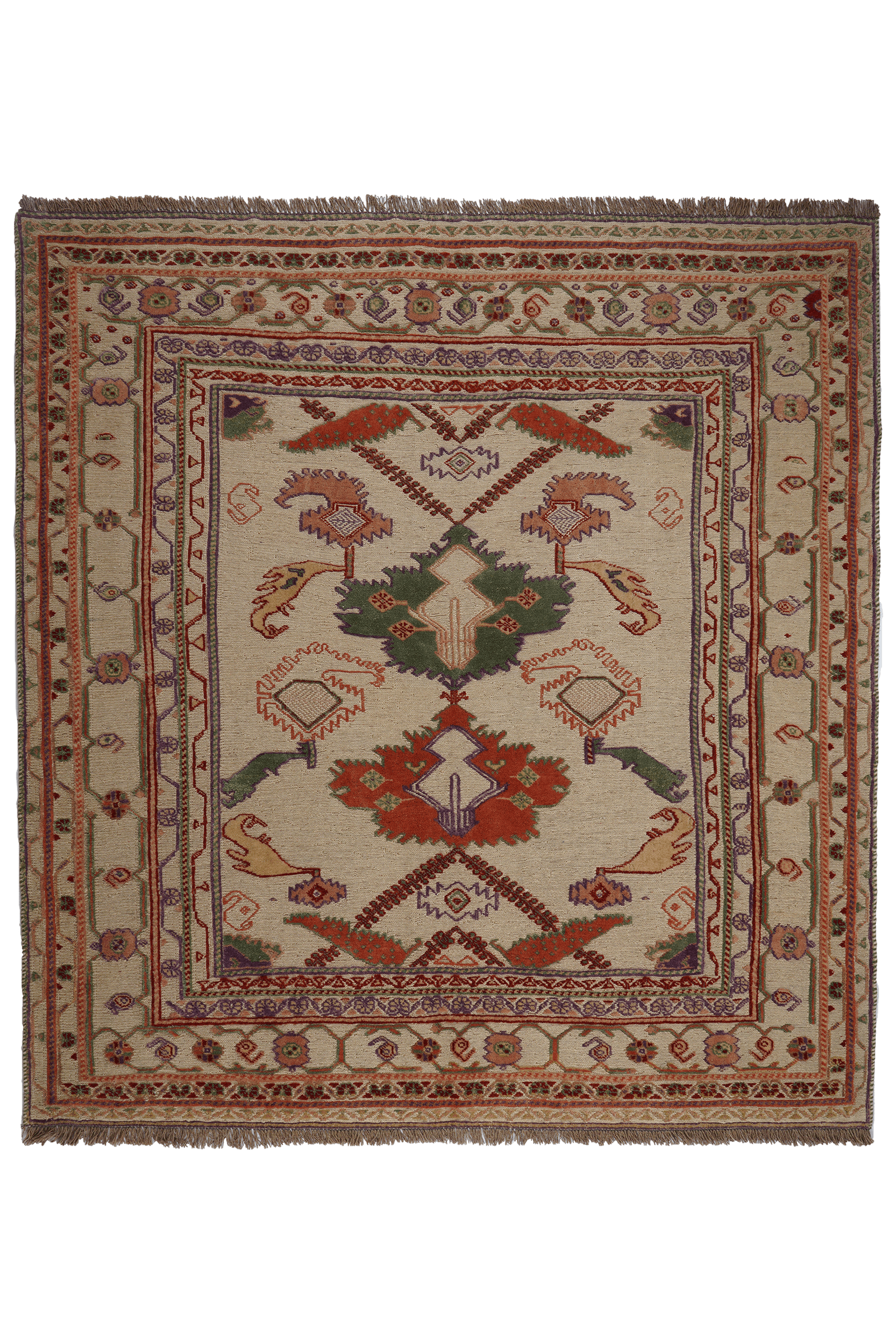 Kelim Belutch — Handgefertigt, 178x167 cm, Bunt, 100% Virgin Wool | Main view