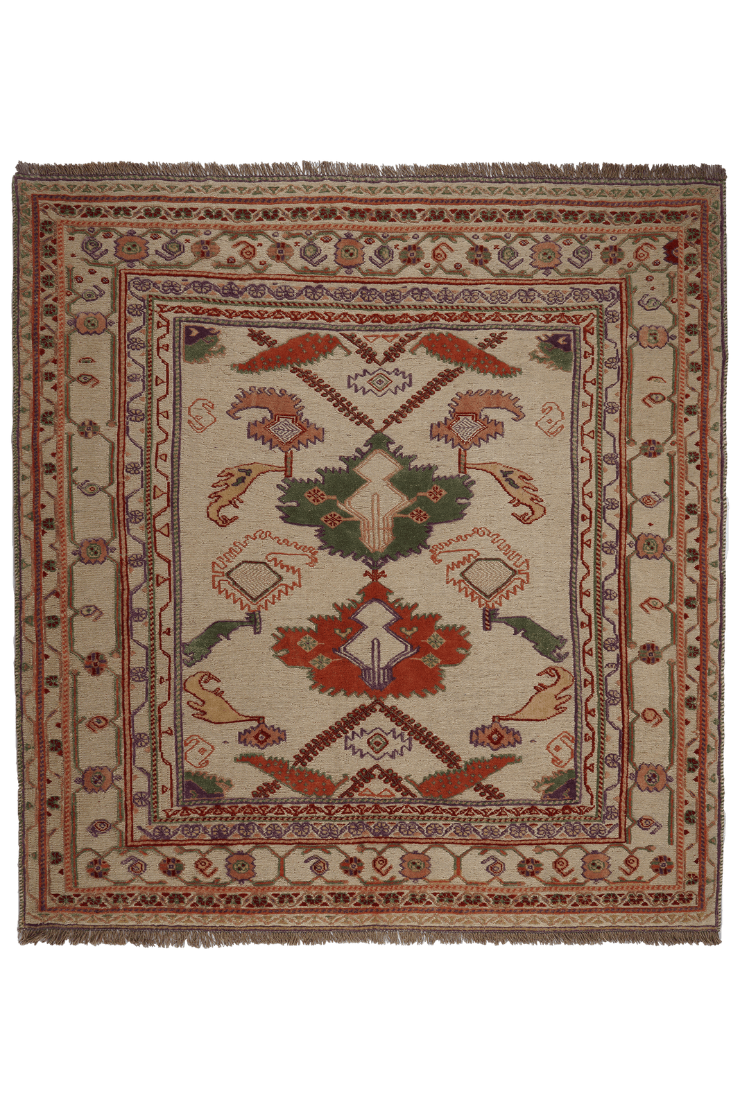 Kelim Belutch — Handmade, 167x178 cm, Beige, 100% Virgin Wool | Main view