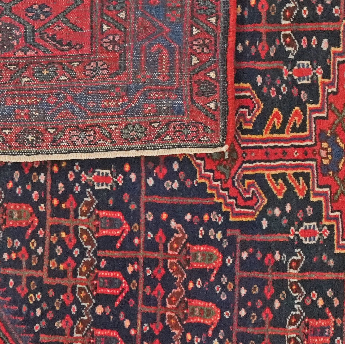 Zagheh — Hand-knotted, 141x213 cm, Blue, 100% Virgin Wool | View 5