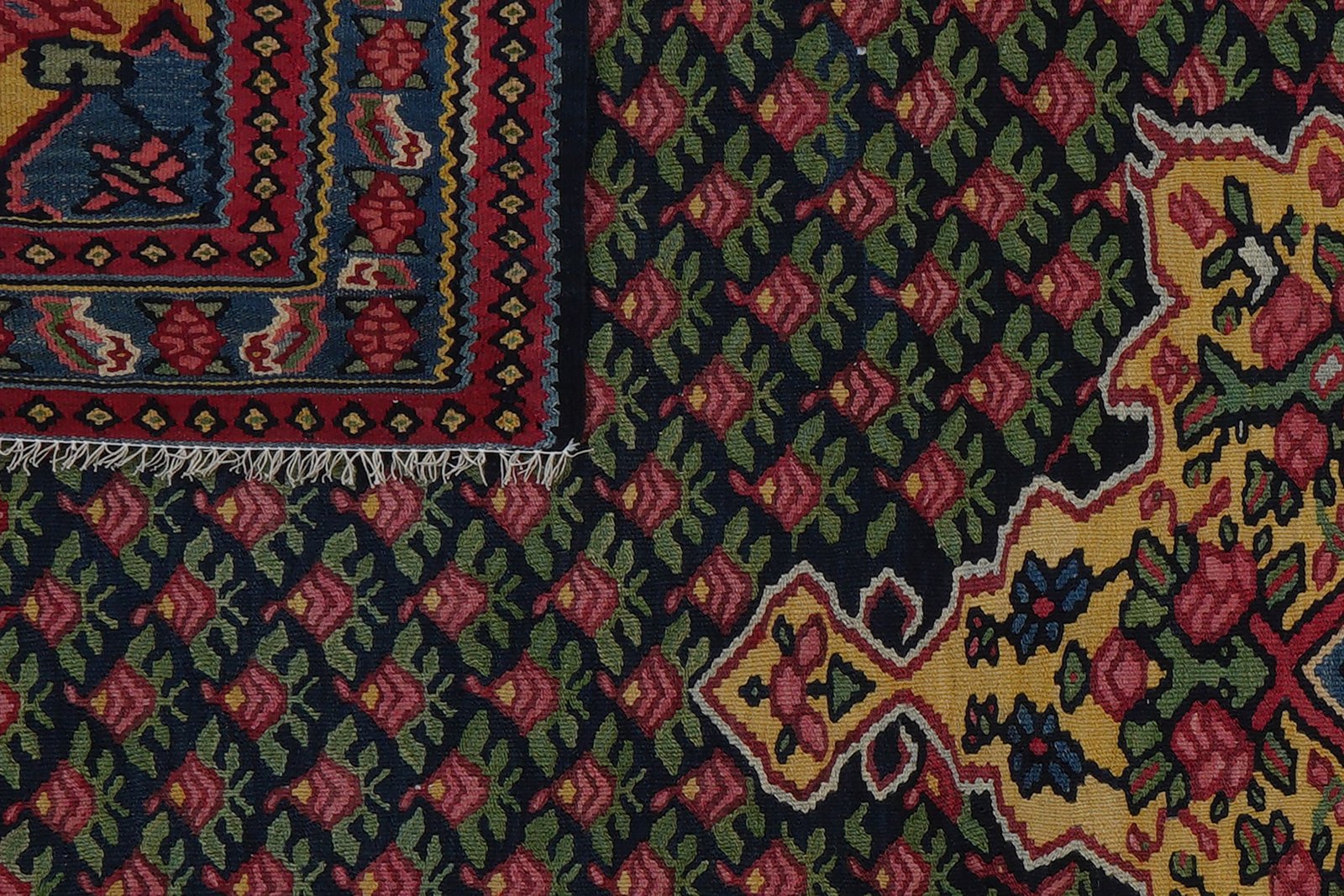 Kelim Bidjar — Handmade, 149x217 cm, Blue, 100% Virgin Wool | View 8
