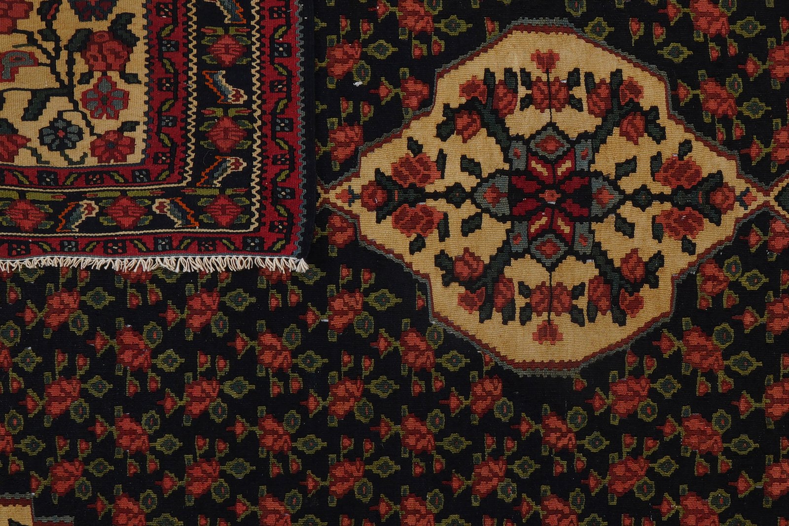 Kelim Bidjar — Handmade, 122x187 cm, Black, 100% Virgin Wool | View 5