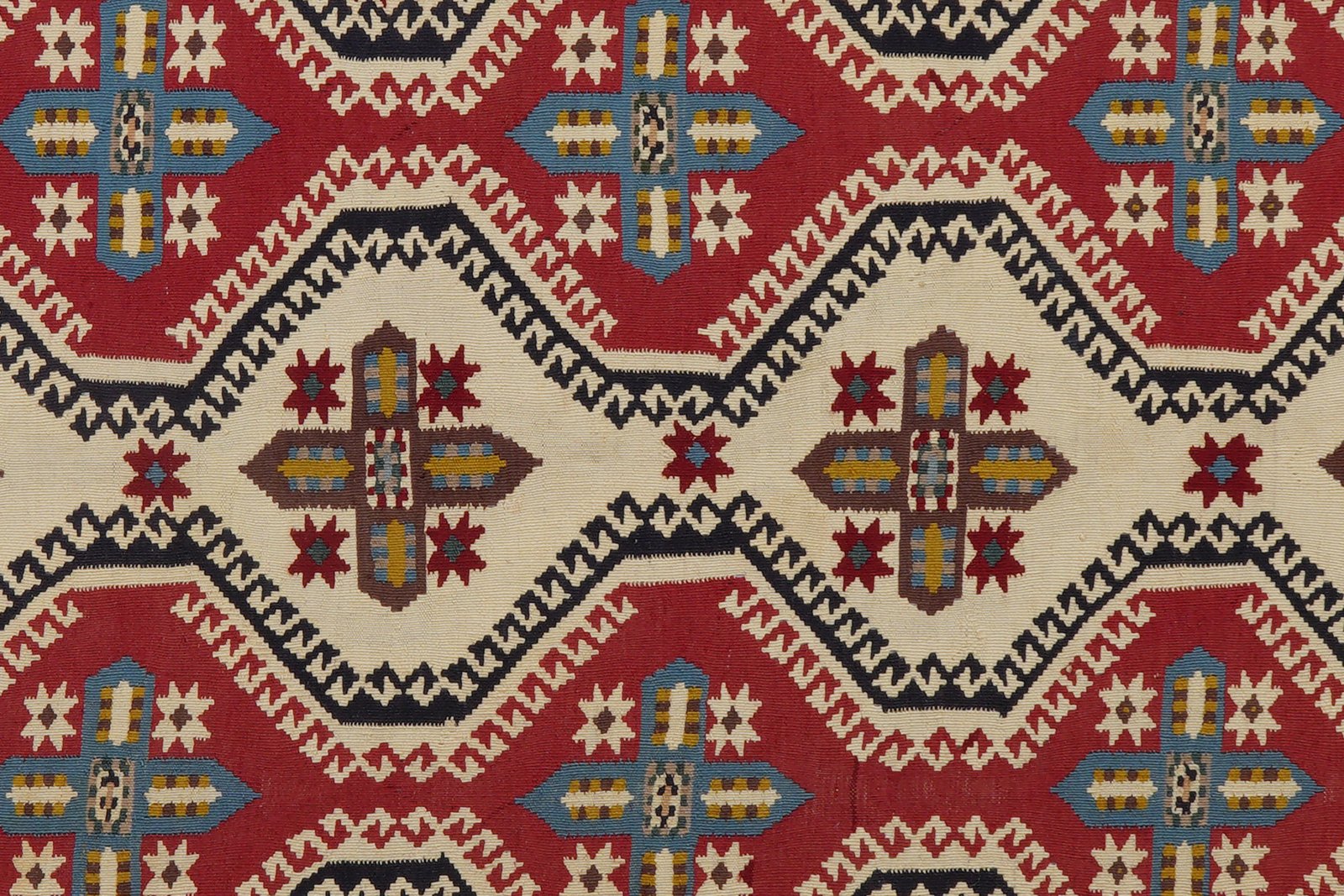 Kelim Gashgai Old — Handmade, 157x297 cm, Brown, 100% Virgin Wool | View 6