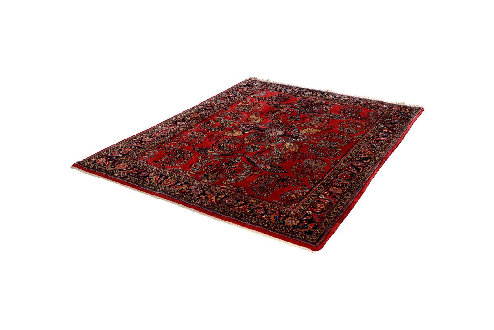 Mehreban — Hand-knotted, 158x205 cm, Red, 100% Virgin Wool | View 5