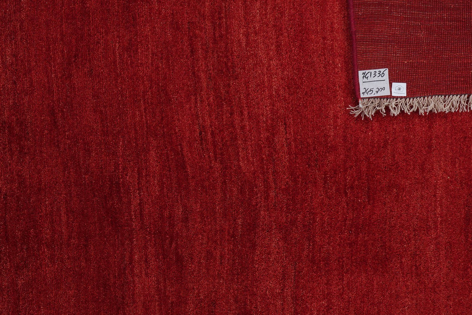 Gabbeh — Hand-knotted, 200x245 cm, Red, 100% Virgin Wool | View 6