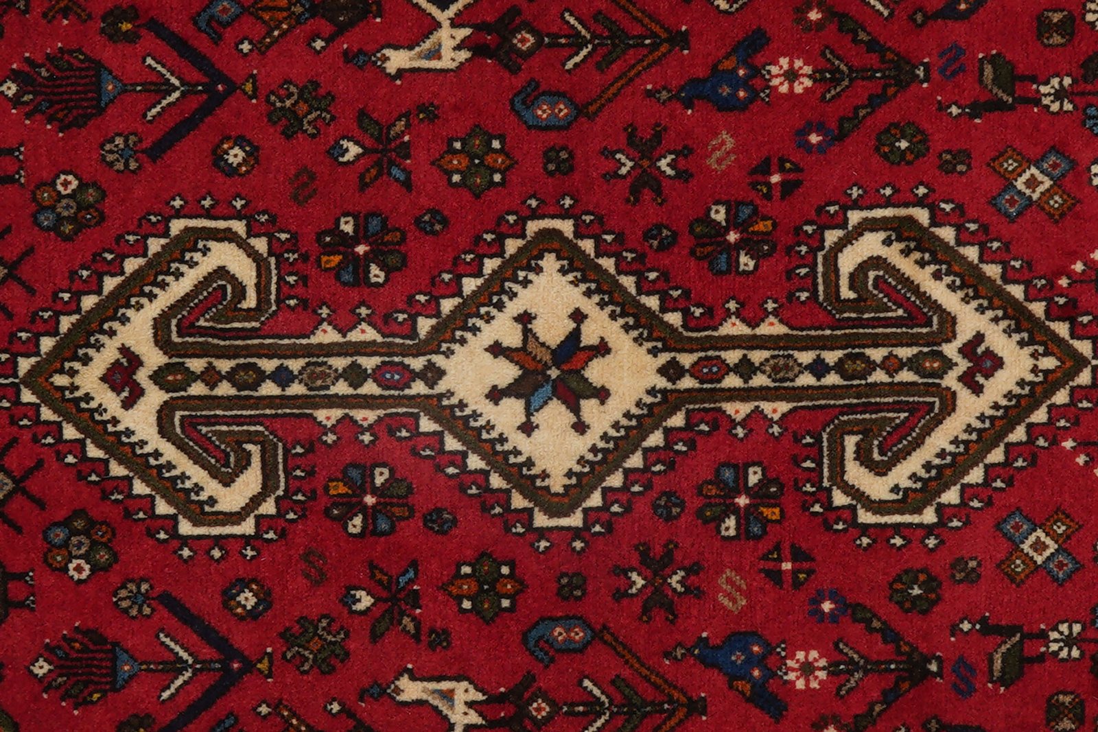Nasrabad — Hand-knotted, 80x130 cm, Red, 100% Virgin Wool | View 8