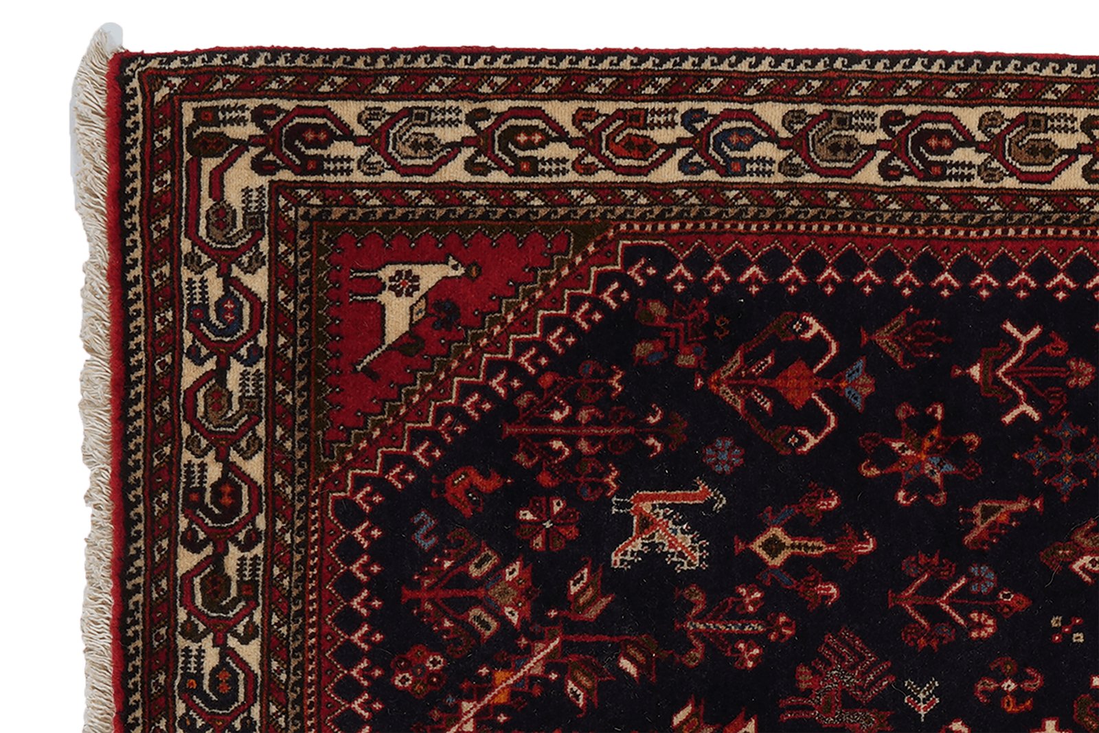 Nasrabad — Hand-knotted, 102x150 cm, Blue, 100% Virgin Wool | View 3