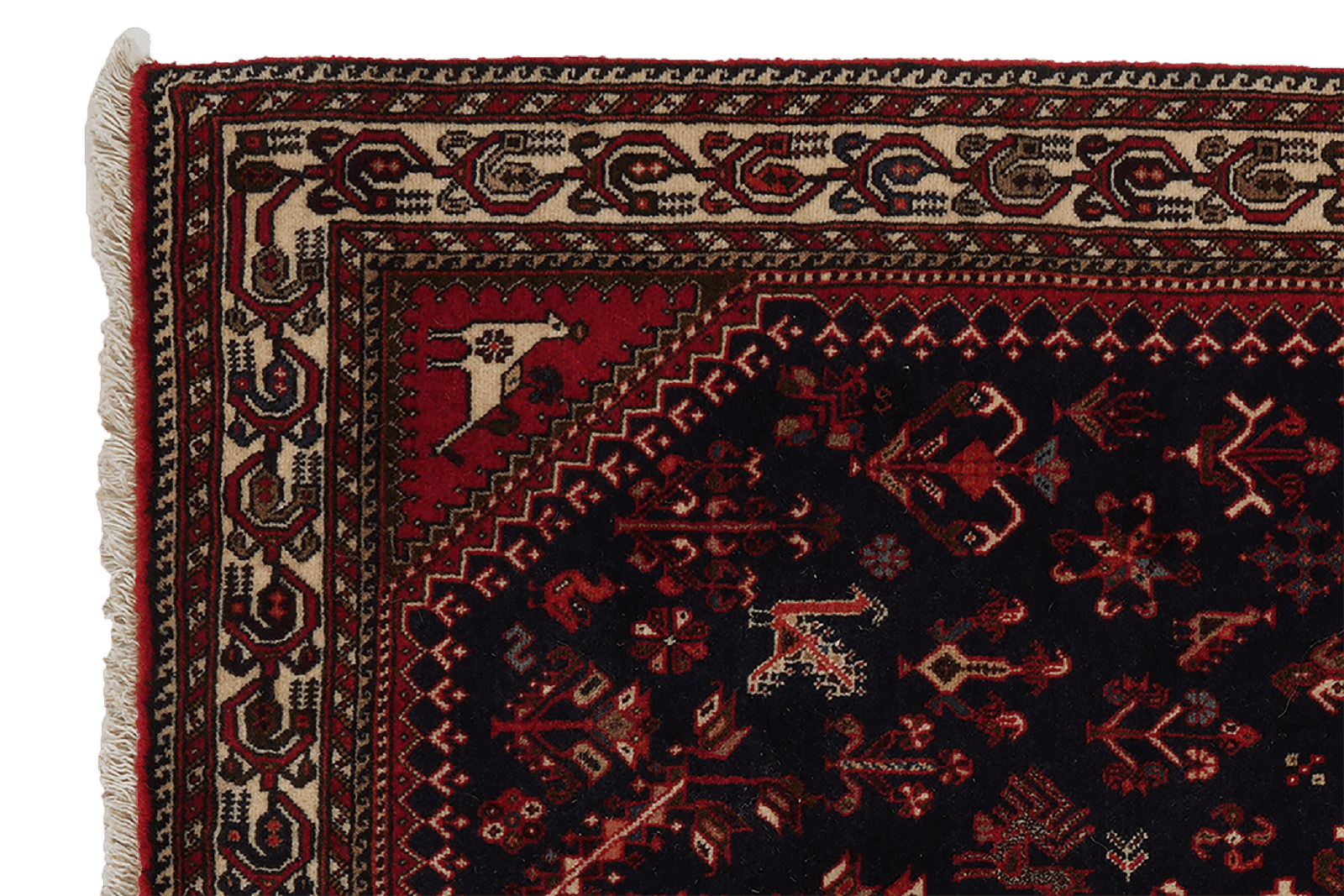 Nasrabad — Hand-knotted, 102x150 cm, Blue, 100% Virgin Wool | View 3