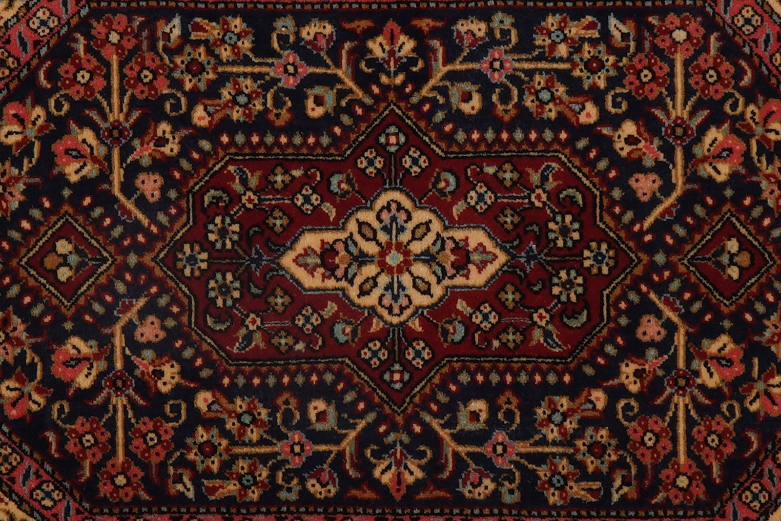 Ghoum — Hand-knotted, 86x60 cm, Blue, 100% Virgin Wool | View 6