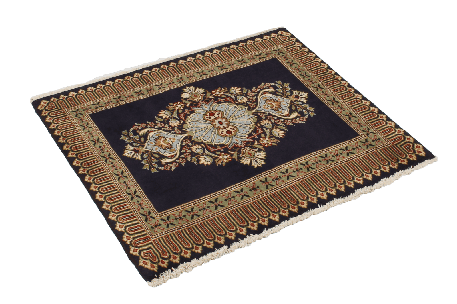 Kashmar — Hand-knotted, 84x72 cm, Blue, 100% Virgin Wool | View 4