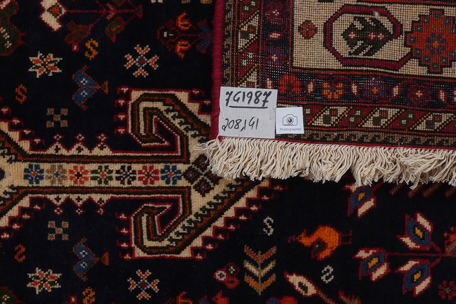 Nasrabad — Handgefertigt, 208x141 cm, Beige, 100% Virgin Wool | View 7