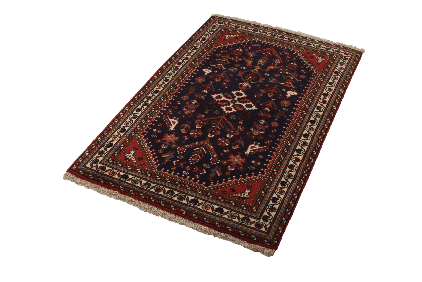 Nasrabad — Hand-knotted, 81x128 cm, Blue, 100% Virgin Wool | View 5