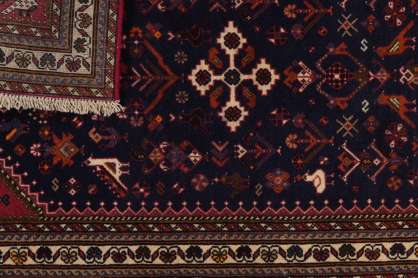 Nasrabad — Hand-knotted, 81x128 cm, Blue, 100% Virgin Wool | View 7