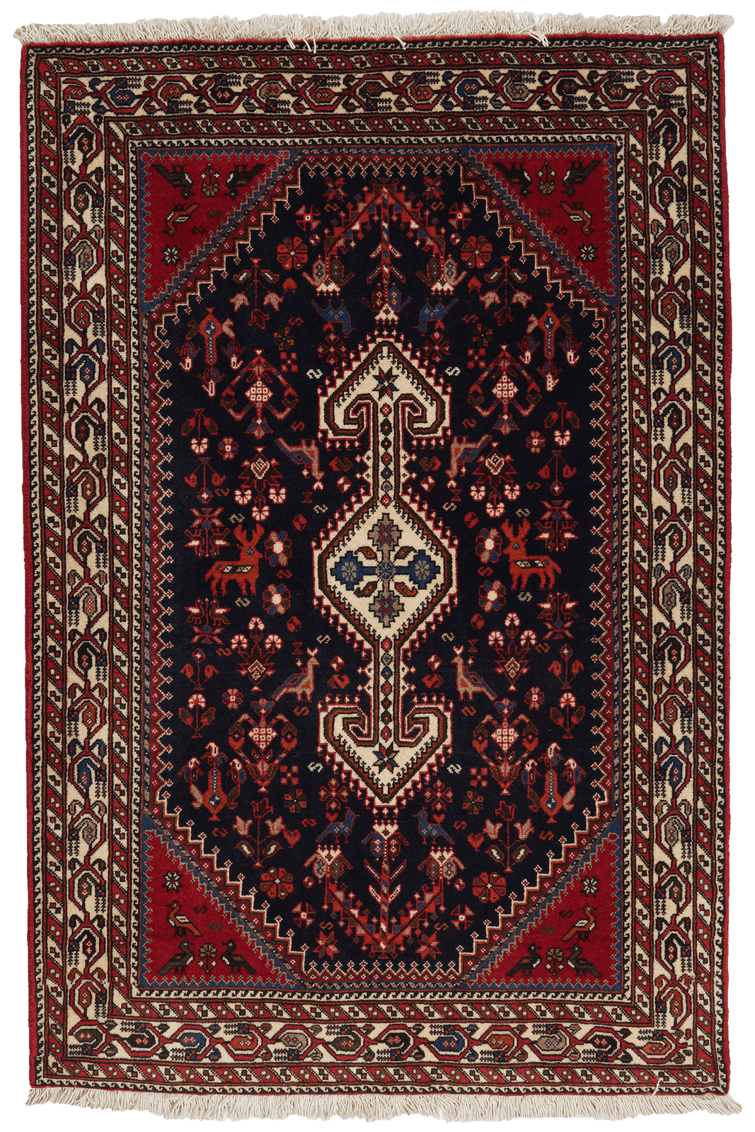 Nasrabad — Hand-knotted, 100x150 cm, Blue, 100% Virgin Wool | Main view