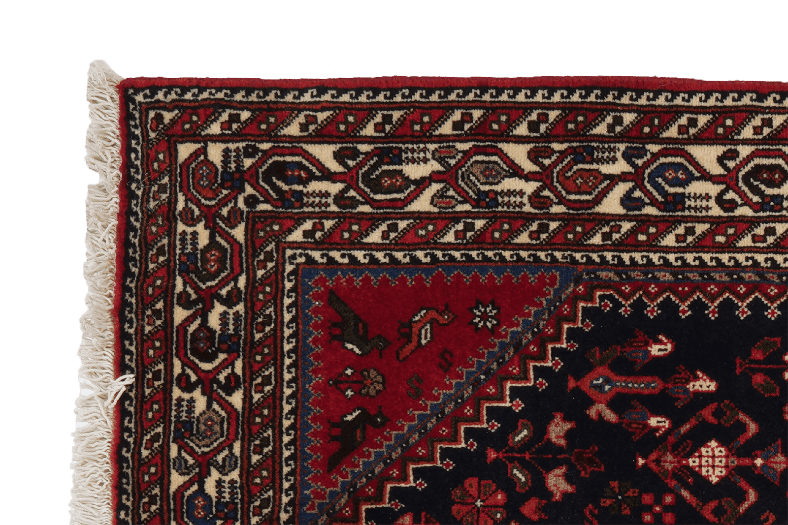 Nasrabad — Hand-knotted, 100x150 cm, Blue, 100% Virgin Wool | View 3