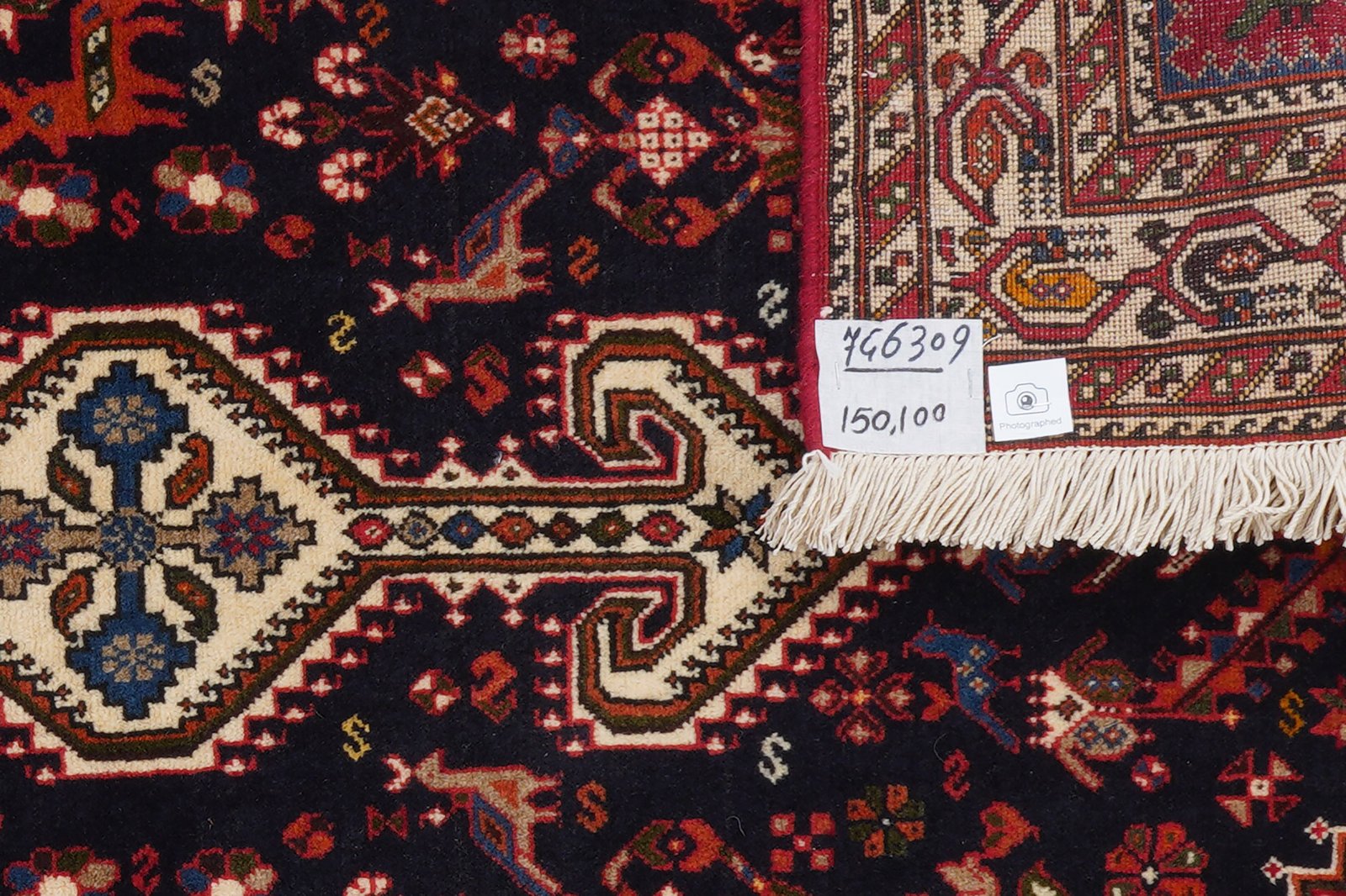 Nasrabad — Hand-knotted, 100x150 cm, Blue, 100% Virgin Wool | View 6