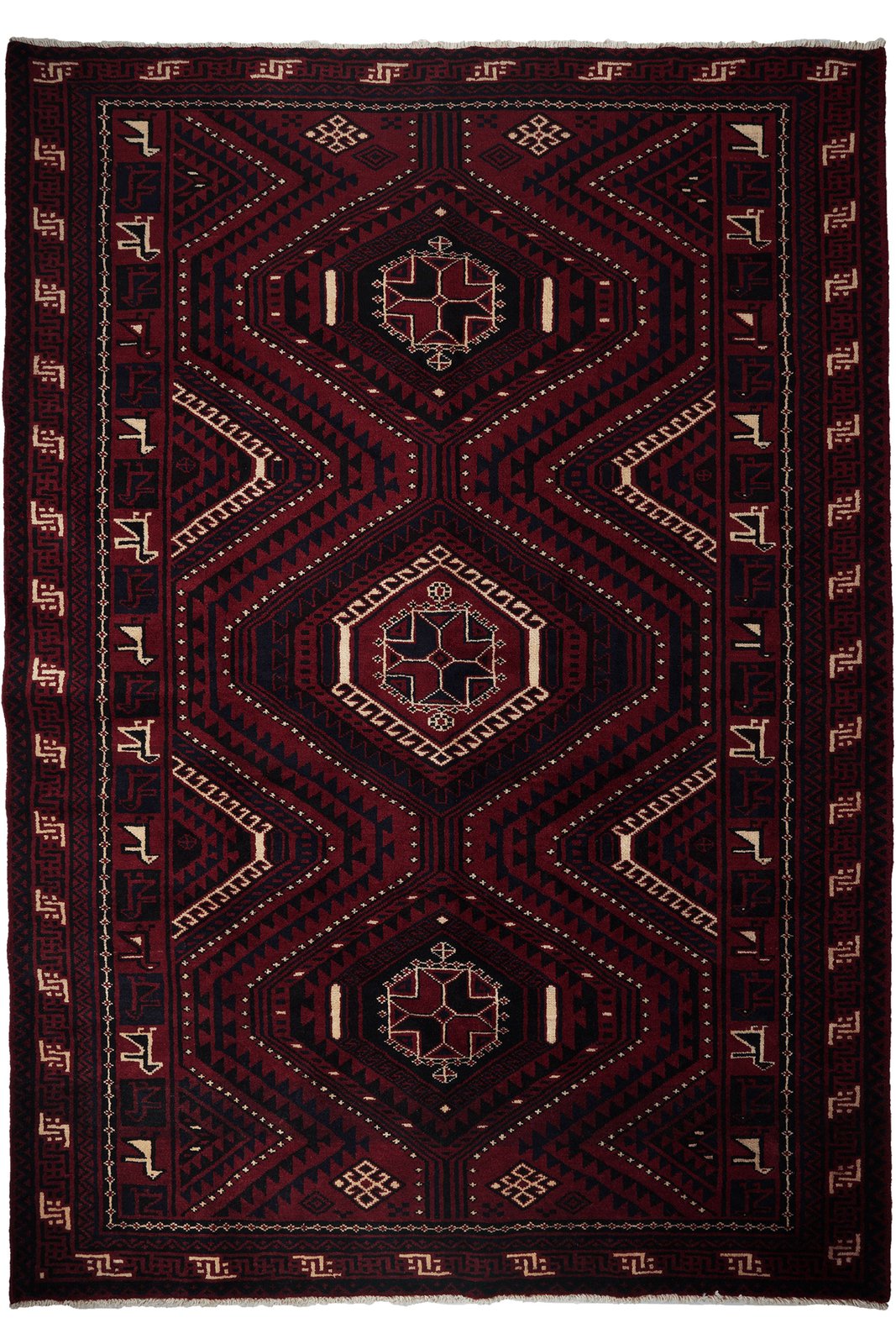 Lori — Hand-knotted, 213x303 cm, Red, 100% Virgin Wool | Main view
