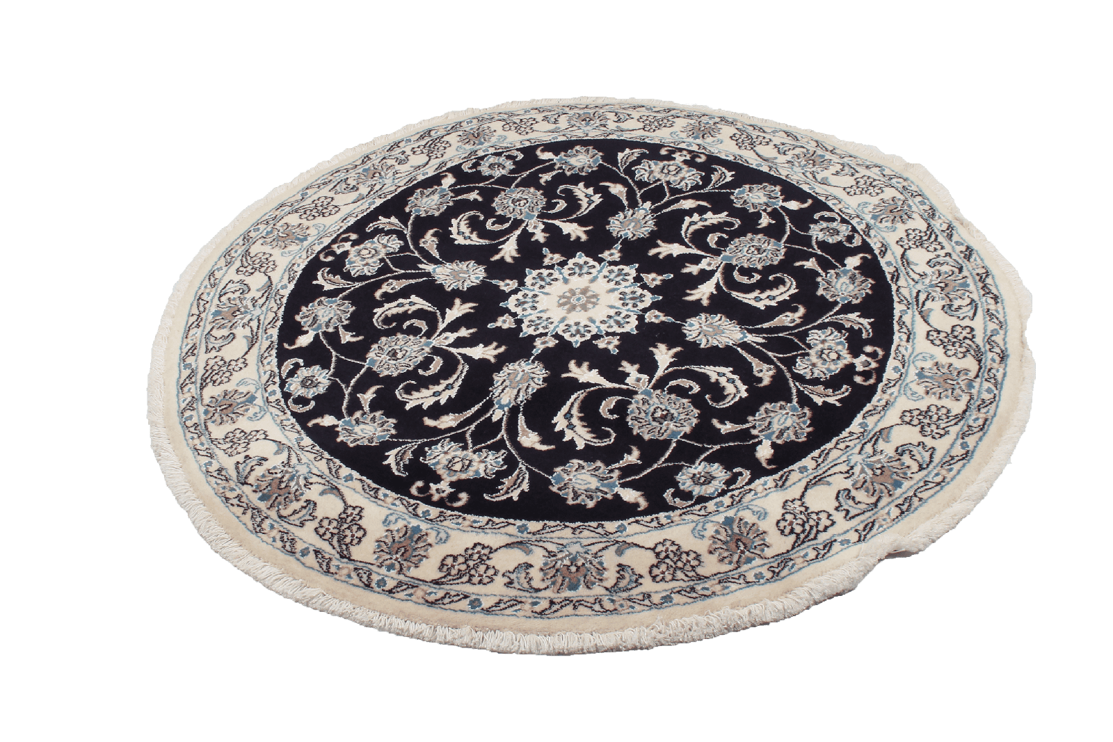 Nain — Hand-knotted, 142x142 cm, Blue, 100% Virgin Wool | View 4