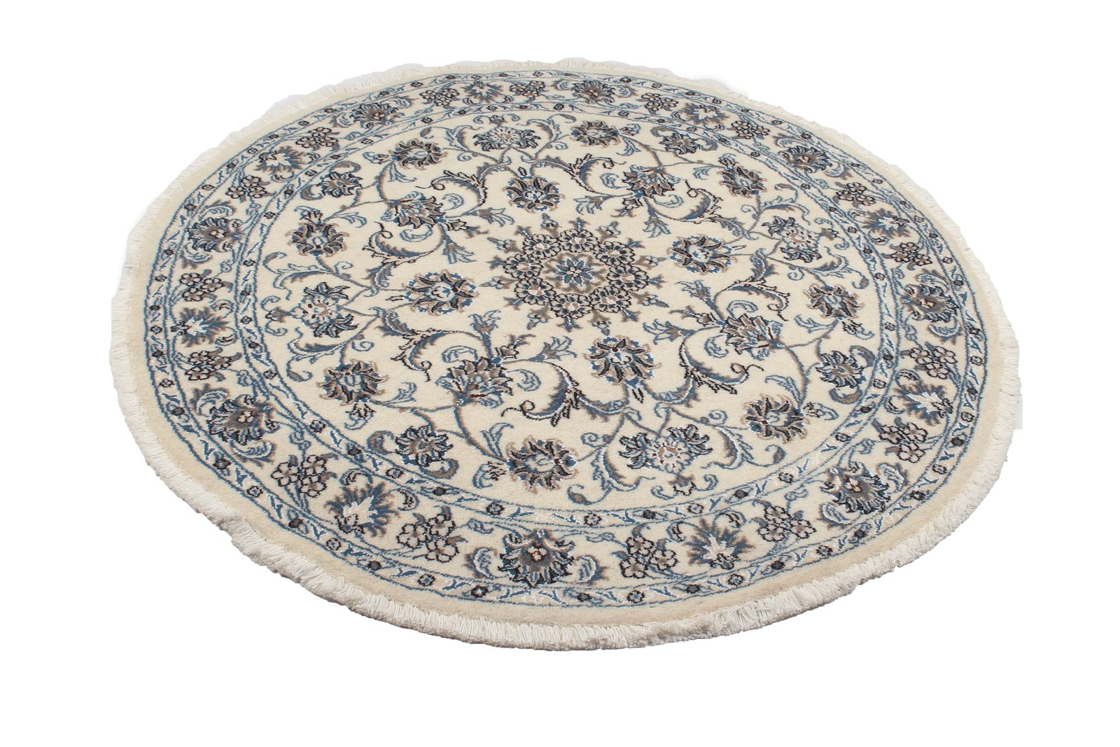 Nain — Hand-knotted, 138x138 cm, Beige, 100% Virgin Wool | View 5