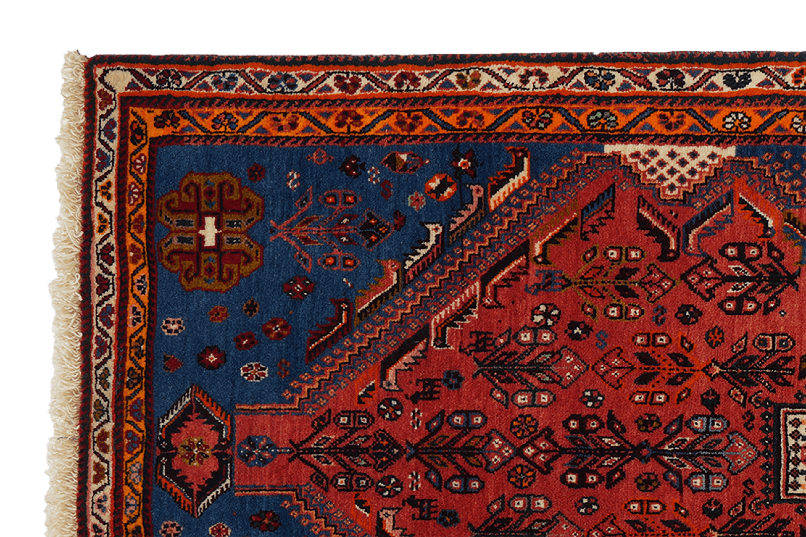 Kashkuli — Hand-knotted, 87x200 cm, Red, 100% Virgin Wool | View 3