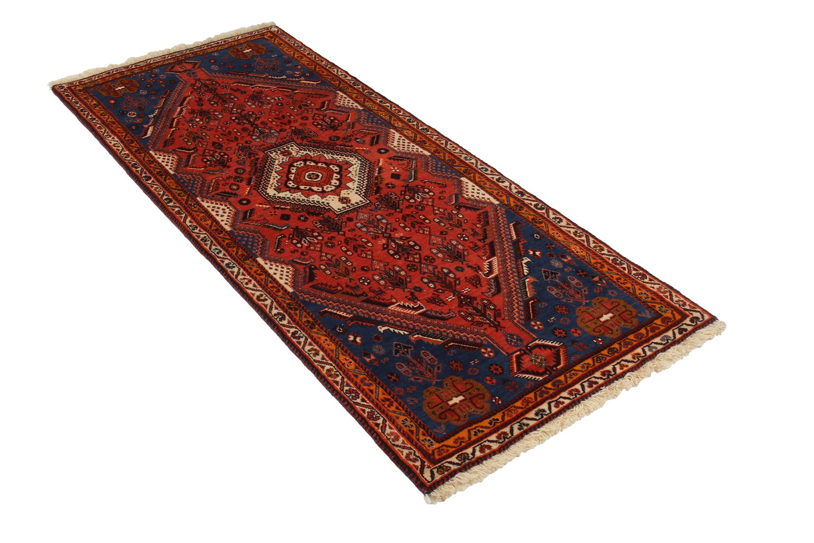 Kashkuli — Hand-knotted, 87x200 cm, Red, 100% Virgin Wool | View 4