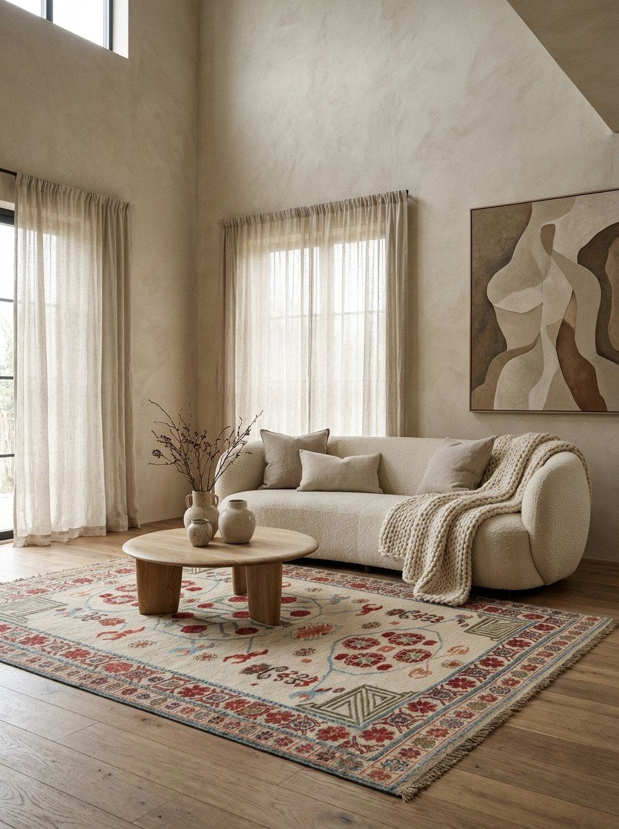 Kelim Belutch — Handgefertigt, 180x143 cm, Bunt, 100% Virgin Wool | Detail view