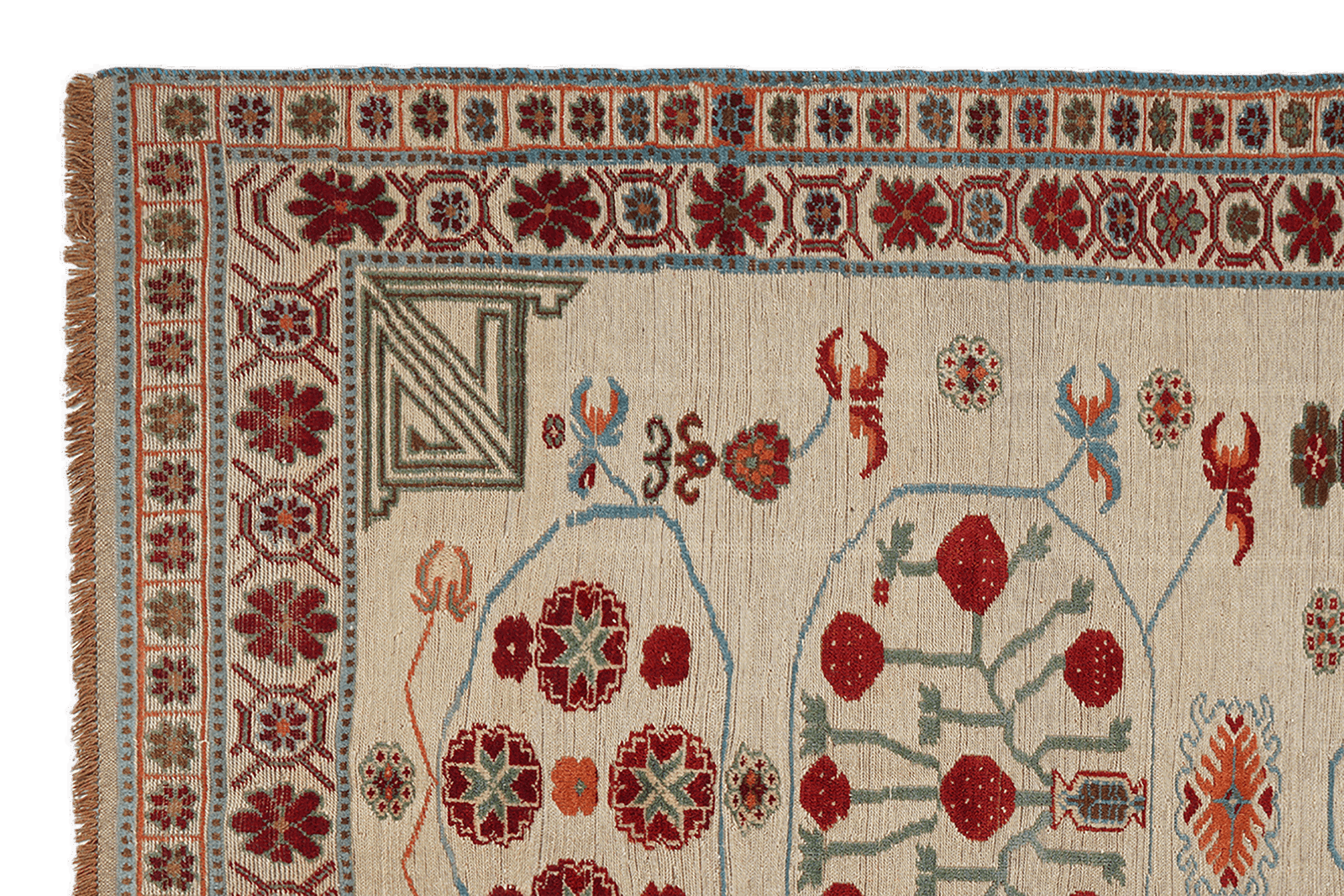 Kelim Belutch — Handgefertigt, 180x143 cm, Bunt, 100% Virgin Wool | View 4