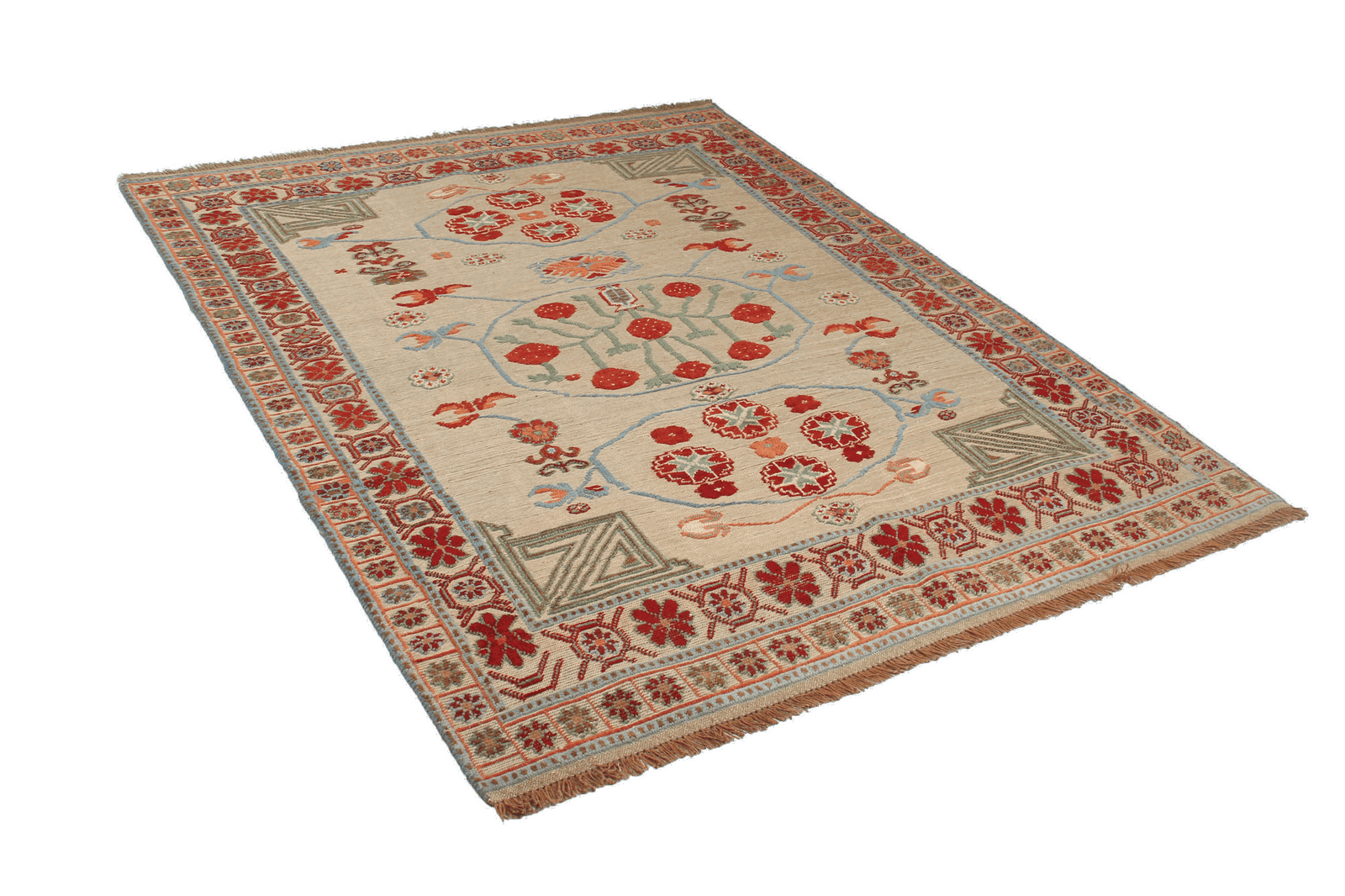 Kelim Belutch — Handgefertigt, 180x143 cm, Bunt, 100% Virgin Wool | View 5