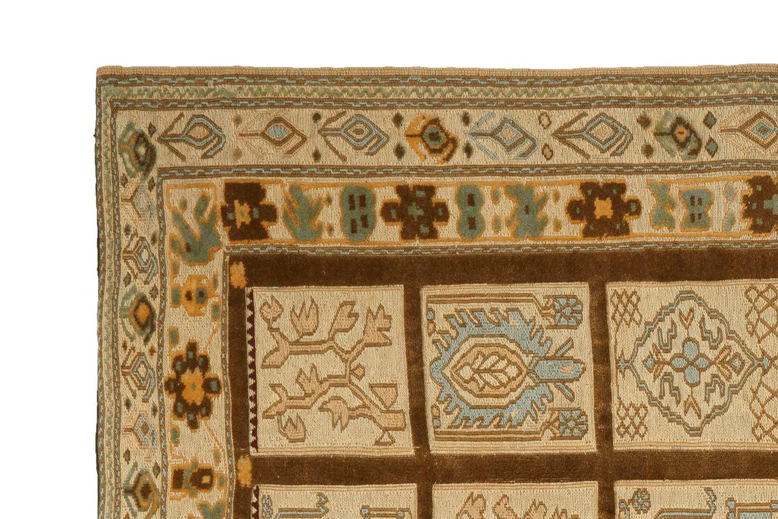 Kelim Belutch — Handmade, 134x172 cm, Brown, 100% Virgin Wool | View 3