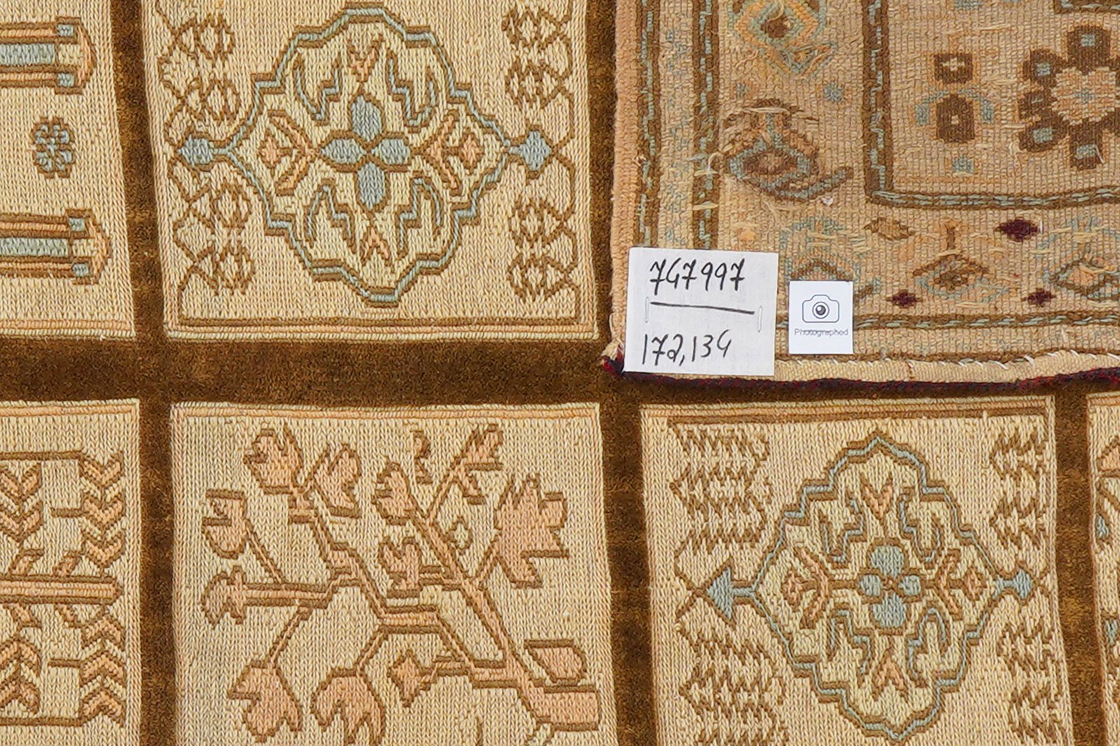 Kelim Belutch — Handmade, 134x172 cm, Brown, 100% Virgin Wool | View 6