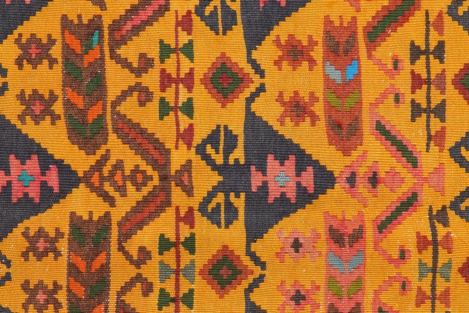 Kelim Ardebil — Handmade, 184x306 cm, Yellow, 100% Virgin Wool | View 5
