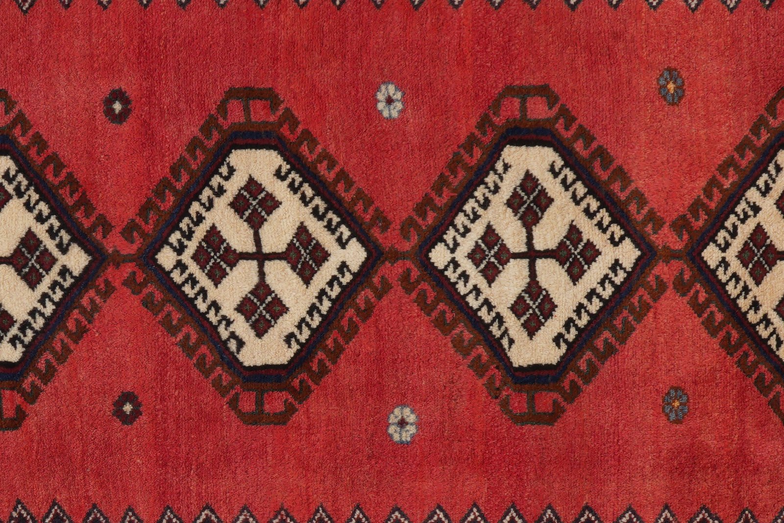 Afshar — Hand-knotted, 84x300 cm, Red, 100% Virgin Wool | View 8