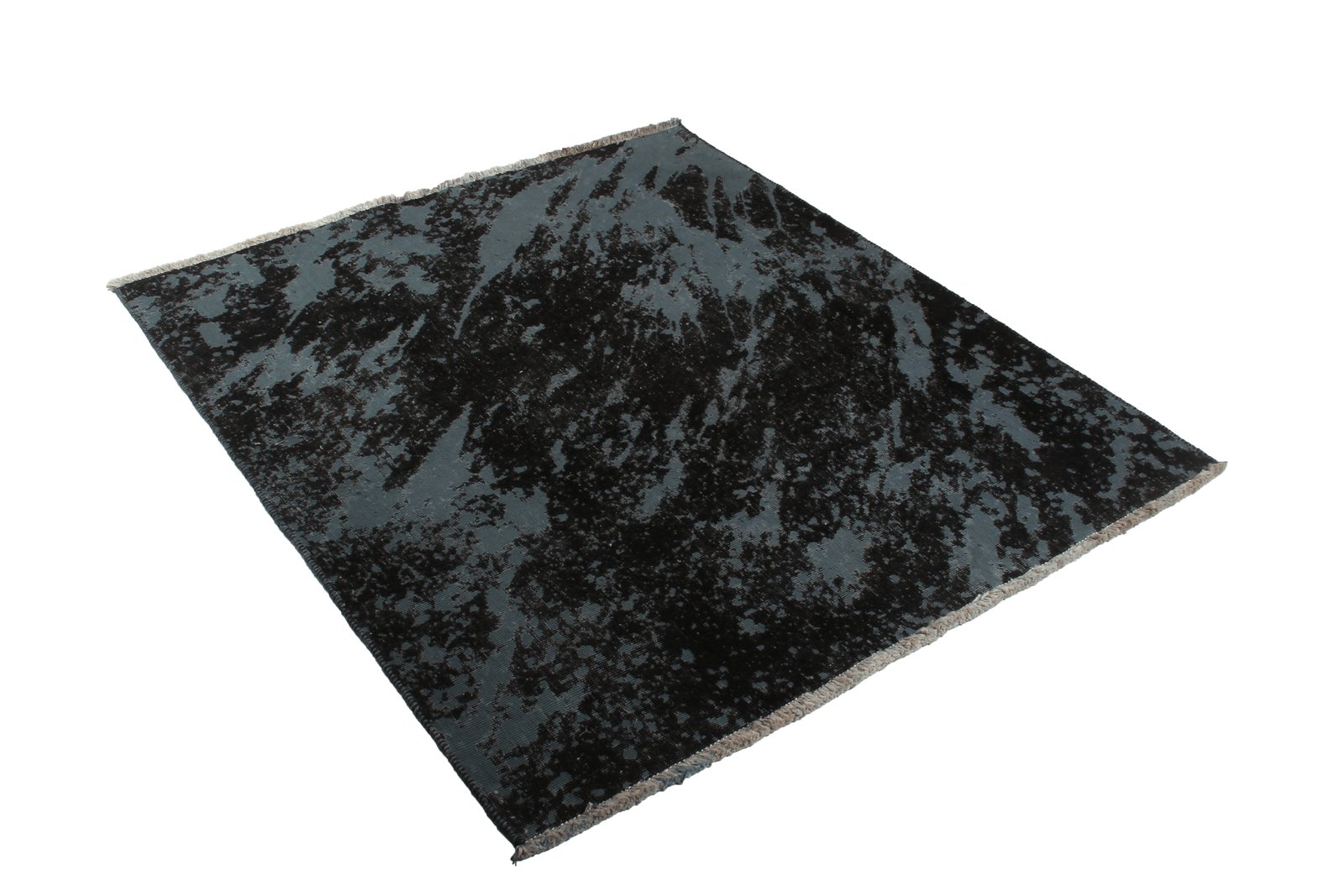 Vintage — Hand-knotted, 132x148 cm, Blue, 100% Virgin Wool | View 4
