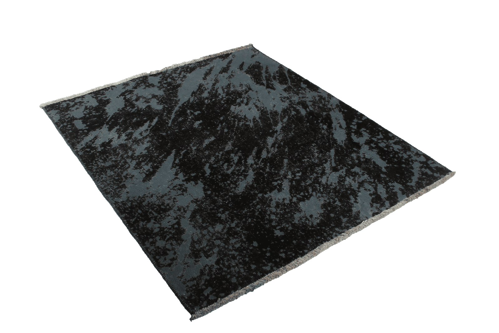 Vintage — Hand-knotted, 132x148 cm, Blue, 100% Virgin Wool | View 4