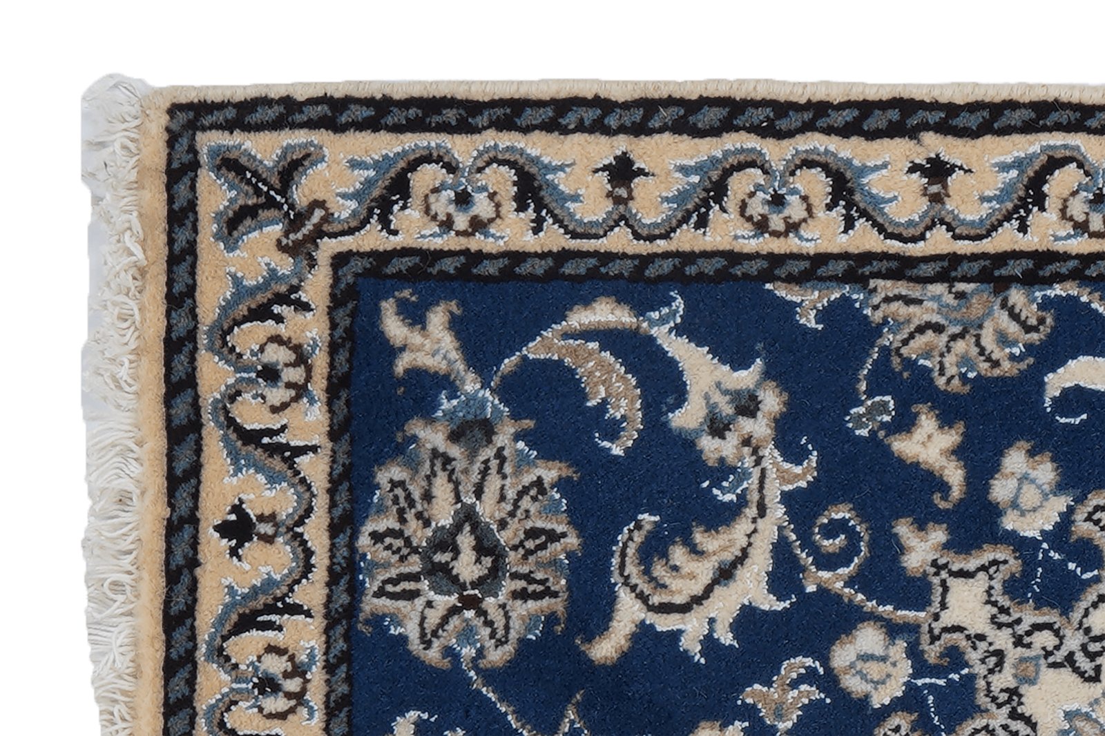 Nain 12La — Hand-knotted, 60x86 cm, Blue, 100% Virgin Wool | View 3