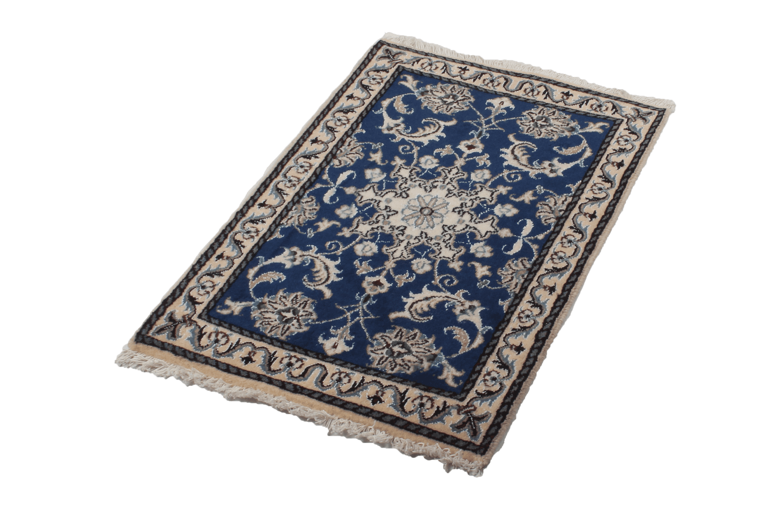 Nain 12La — Hand-knotted, 60x86 cm, Blue, 100% Virgin Wool | View 4