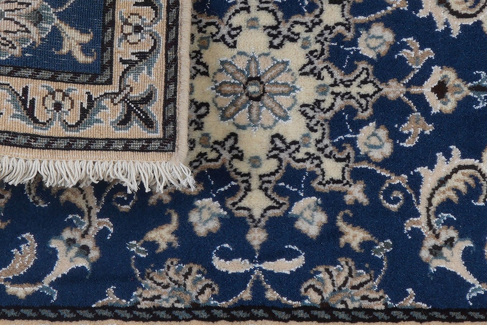 Nain 12La — Hand-knotted, 60x86 cm, Blue, 100% Virgin Wool | View 7