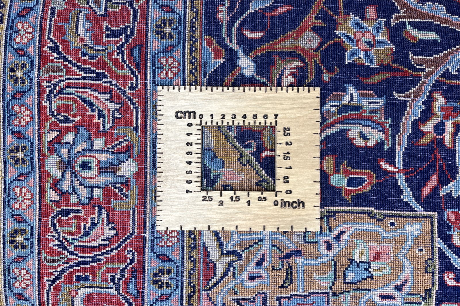 Mahal — Hand-knotted, 133x214 cm, Blue, 100% Virgin Wool | View 11