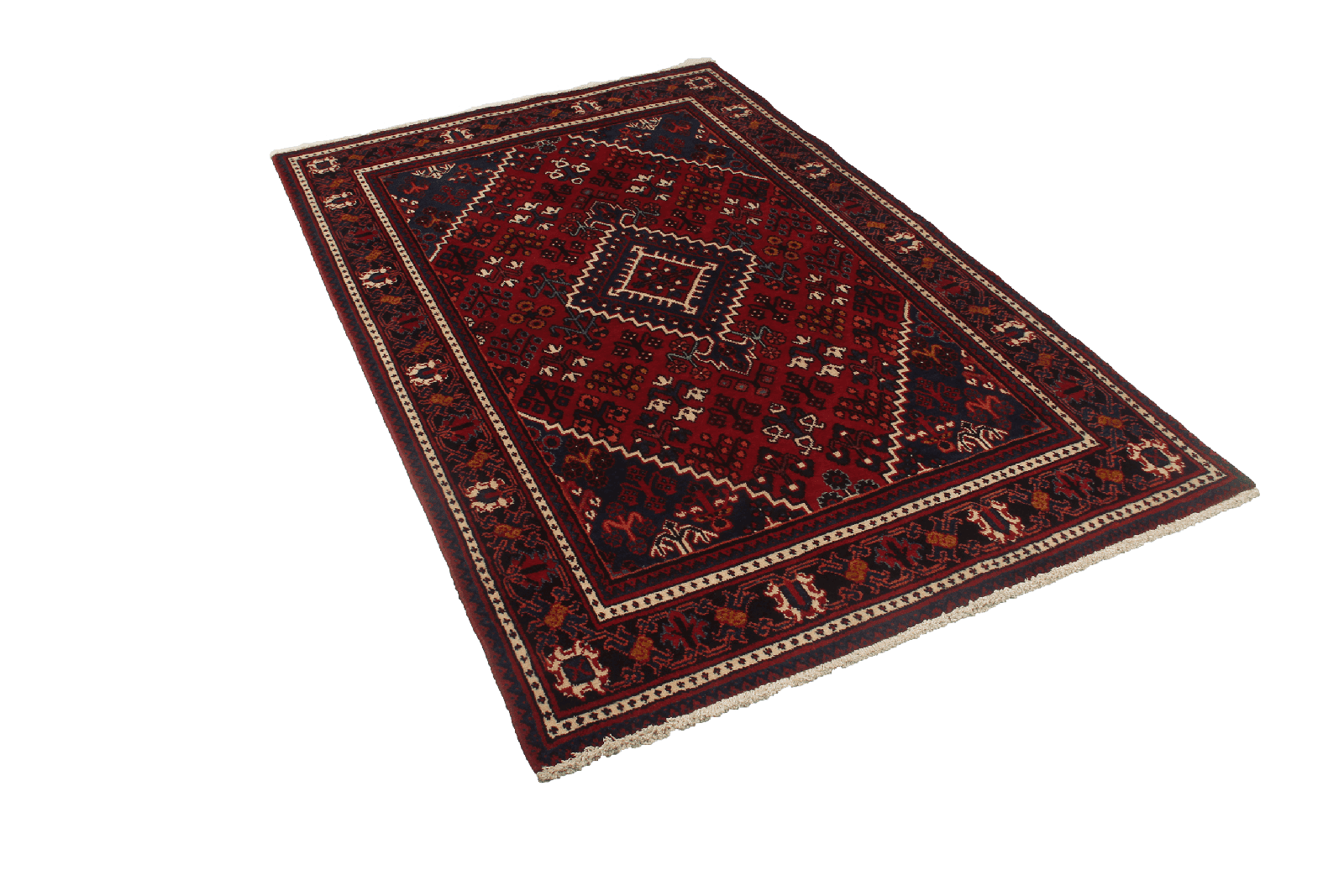 Djoshaghan — Hand-knotted, 131x208 cm, Red, 100% Virgin Wool | View 4